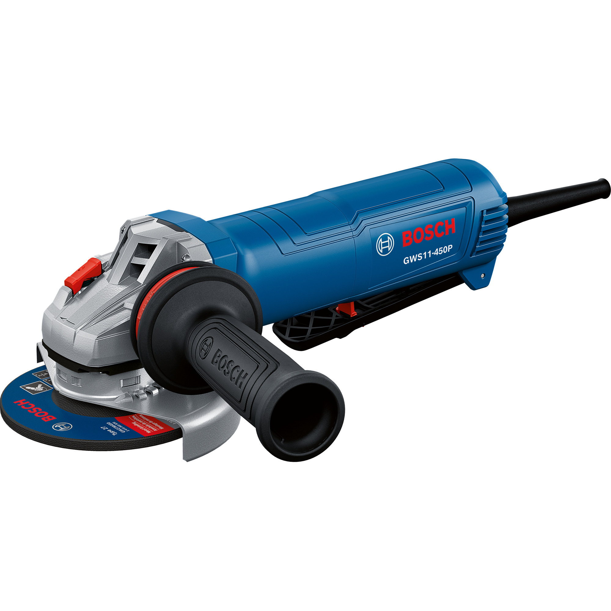 Bosch Ergonomic Angle Grinder — 4 1/2in., Lock-On Paddle Switch, Model# GWS11-450P